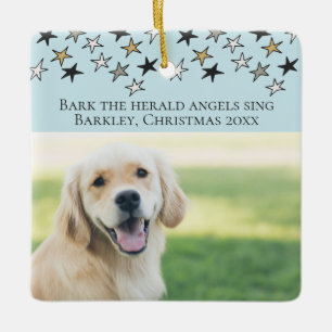 Weihnachtsbauch The Herald Angels Sing Dog Thema Keramikornament