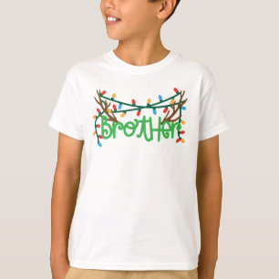 Weihnachtsbauer Antlers   Bruder T-Shirt