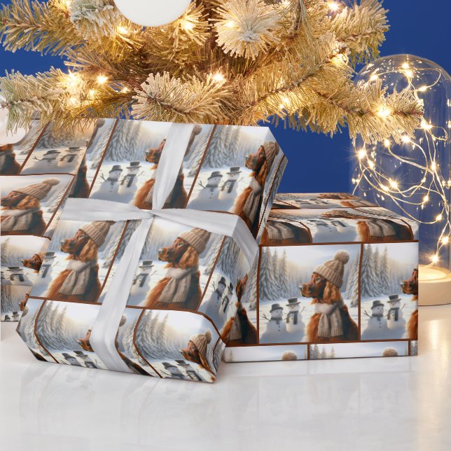 Weihnachtsbauer mit Snowmen Geschenkpapier (Feiertage)