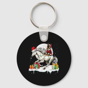 Weihnachtsbauer Reiten Weihnachtsbesitzer Schlüsselanhänger