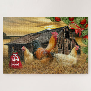 Weihnachtsbauernhof Hen Barn Coop Puzzle