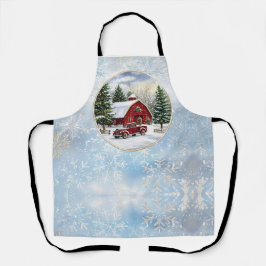 Weihnachtsbauernhof Schürze