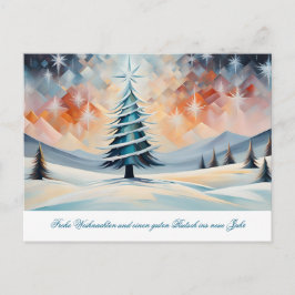Weihnachtsbaum 1 postkarte