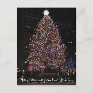 Weihnachtsbaum 2018 Rockefeller Center New York Feiertagspostkarte