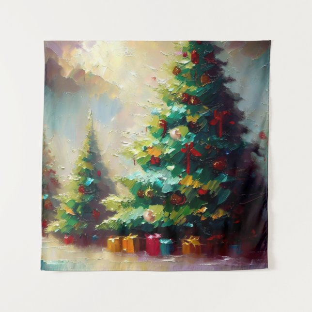 Weihnachtsbaum 2 wandteppich (Vorderseite)