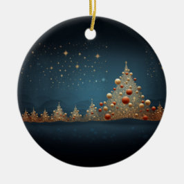 Weihnachtsbaum 5 keramik ornament