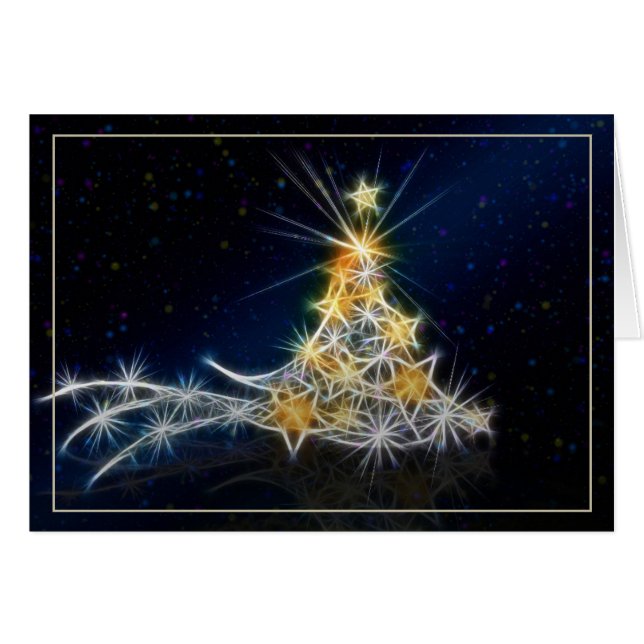 Weihnachtsbaum Abstrakt (Vorderseite (Horizontal))