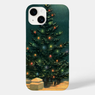 Weihnachtsbaum am Abend mit Lichtern Case-Mate iPhone 14 Hülle