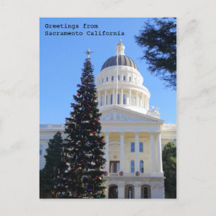 Weihnachtsbaum an der Hauptstadt Postkarte