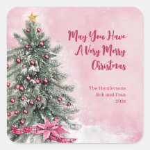 Weihnachtsbaum auf Rosa