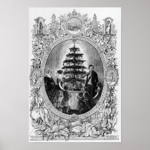 Weihnachtsbaum auf Schloss Windsor, 1848 Poster