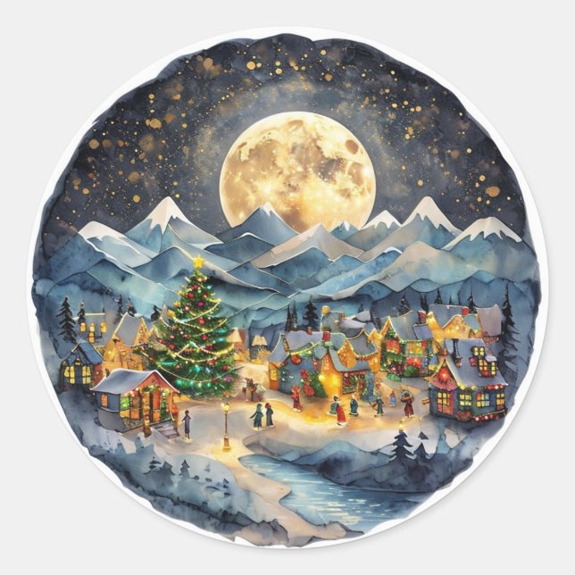 Weihnachtsbaum-Aufkleber, Aufkleber für die Weihna (Vorderseite)