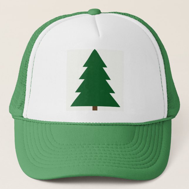 Weihnachtsbaum aus Holz Truckerkappe (Vorderseite)