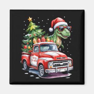 Weihnachtsbaum Auto LKW Dinosaurier Trex Weihnacht Magnet