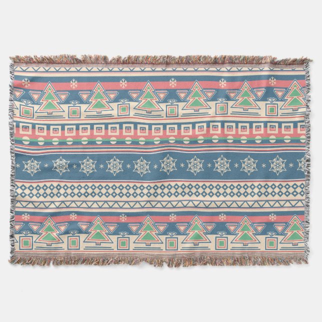 Weihnachtsbaum Aztec Style - Einzigartiger Urlaub Decke (Vorderseite)