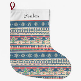 Weihnachtsbaum Aztec Style - Einzigartiger Urlaub Großer Weihnachtsstrumpf