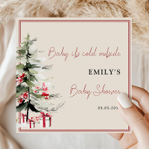 Weihnachtsbaum-Baby-Party Kalt Draußen