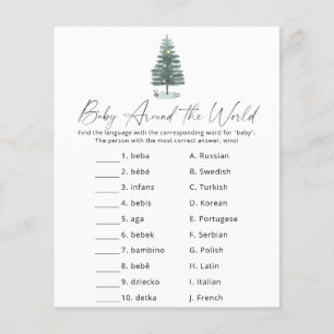 Weihnachtsbaum - Baby Spiel rund um die Welt