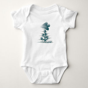 Weihnachtsbaum Baby Strampler