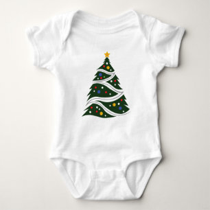 Weihnachtsbaum Baby Strampler