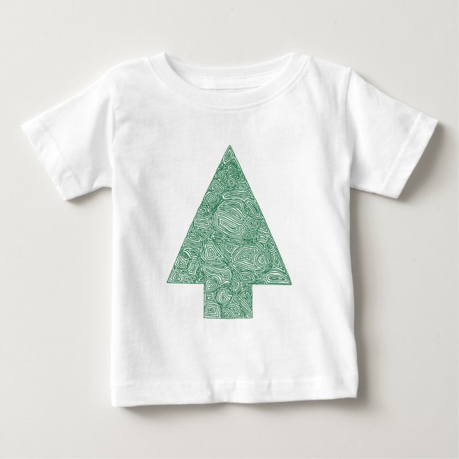Weihnachtsbaum Baby T-shirt (Vorderseite)