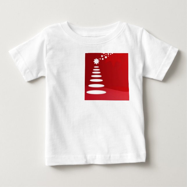 Weihnachtsbaum Baby T-shirt (Vorderseite)