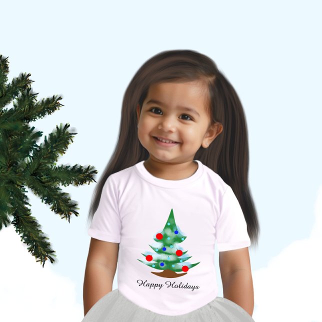 Weihnachtsbaum Baby T-shirt (Von Creator hochgeladen)
