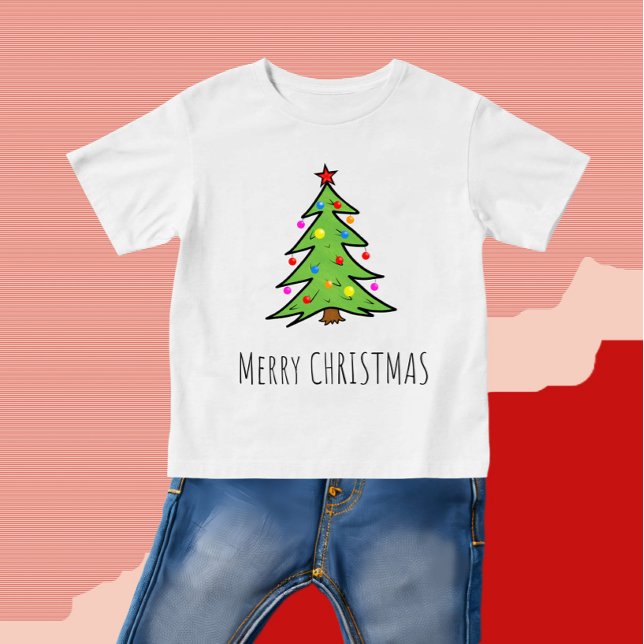 Weihnachtsbaum Baby T-shirt (Von Creator hochgeladen)