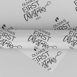 Weihnachtsbaum Baby's First Christmas Geschenkpapier