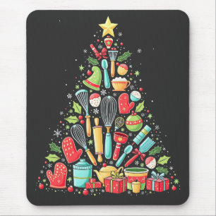 Weihnachtsbaum Backen Koch Cook Xmas Mousepad