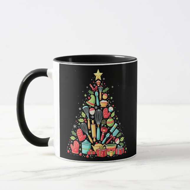 Weihnachtsbaum Backen Koch Cook Xmas Tasse (Links)