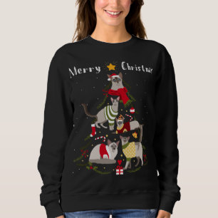 Weihnachtsbaum Balinese Lover Xmas Cat Eigentümer Sweatshirt