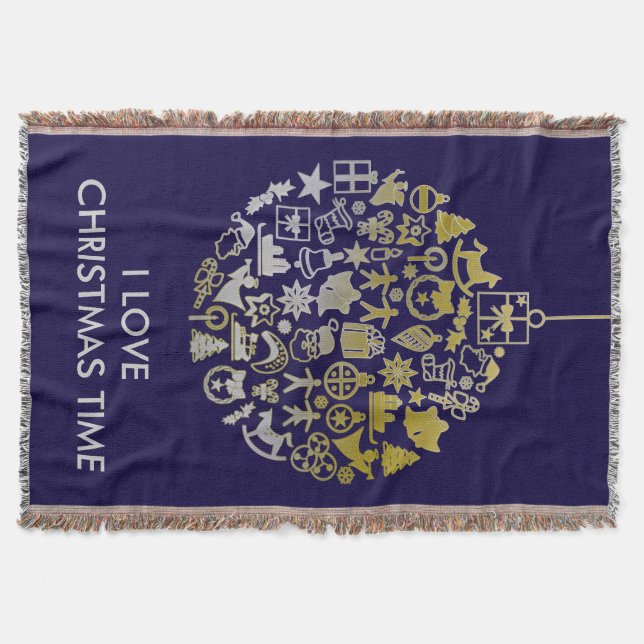 Weihnachtsbaum Ball Ornament + Ihre Ideen Decke (Vorderseite)