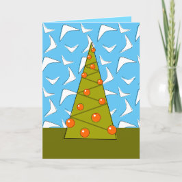 Weihnachtsbaum Balls Feiertagskarte