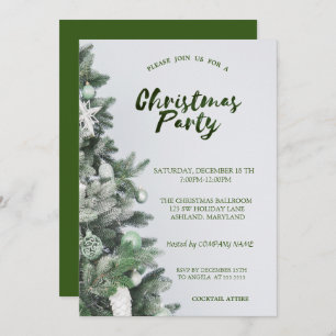 Weihnachtsbaum, Balls, Party der Grünen Weihnachts Einladung