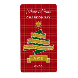 Weihnachtsbaum Band Rotes Kariertes Banner Weineti