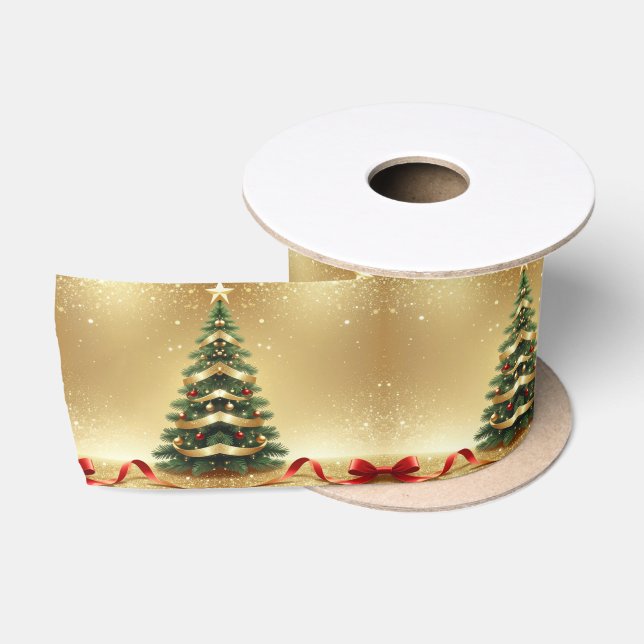 Weihnachtsbaum Bänder Feiertags Satinband (Spule)