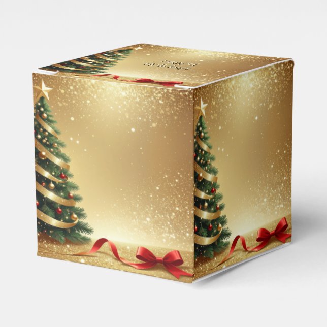 Weihnachtsbaum Bänder Geschenkbox Geschenkschachtel (Vorderseite)