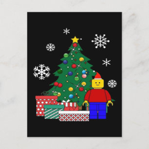 Weihnachtsbaum Baseball Feiertagspostkarte