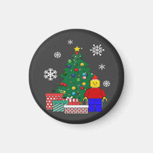 Weihnachtsbaum Baseball Magnet