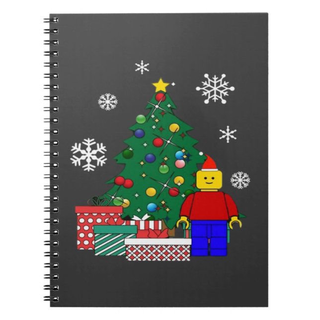  Weihnachtsbaum Baseball  Notizblock (Vorderseite)
