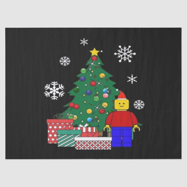 Weihnachtsbaum Baseball Seidenpapier (Vorderseite)
