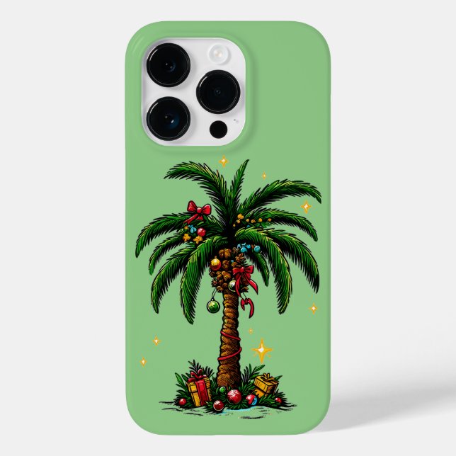 Weihnachtsbaum, Beach Aloha Weihnachten Case-Mate iPhone Hülle (Rückseite)