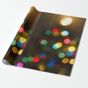 Weihnachtsbaum beleuchtet geschenkpapier