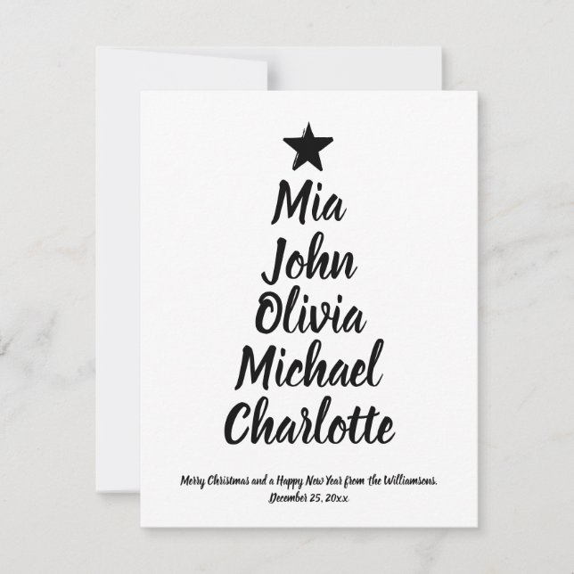 Weihnachtsbaum benutzerdefinierte Skriptfamilie Na (Vorderseite)