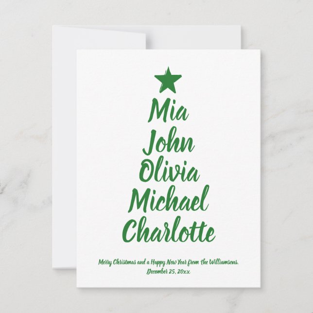 Weihnachtsbaum benutzerdefinierte Skriptfamilie Na (Vorderseite)