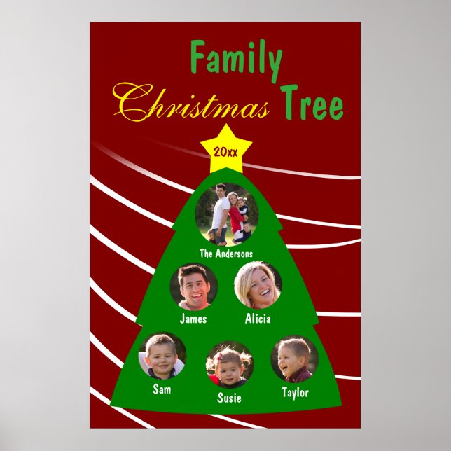 Weihnachtsbaum Bewahren Custom Foto Poster (Vorne)