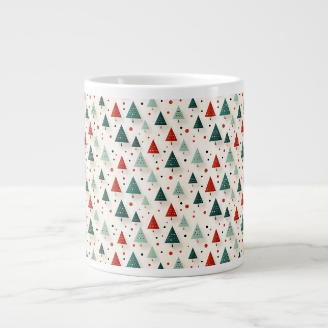 Weihnachtsbaum bezaubernd Jumbo-Tasse (Vorderseite)