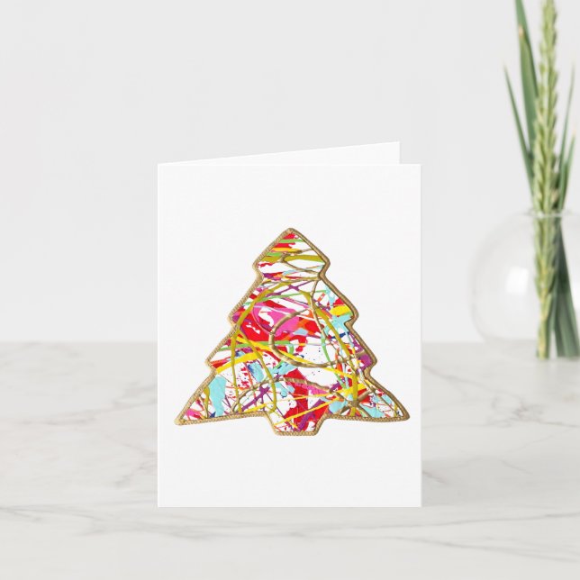 Weihnachtsbaum Blank Note Card Dankeskarte (Vorderseite)