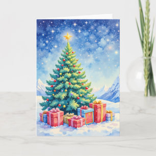 Weihnachtsbaum Blanko Feiertags-Grußkarte Feiertagskarte